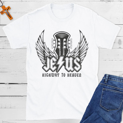 Jesus Highway To Heaven Christian T-Shirt