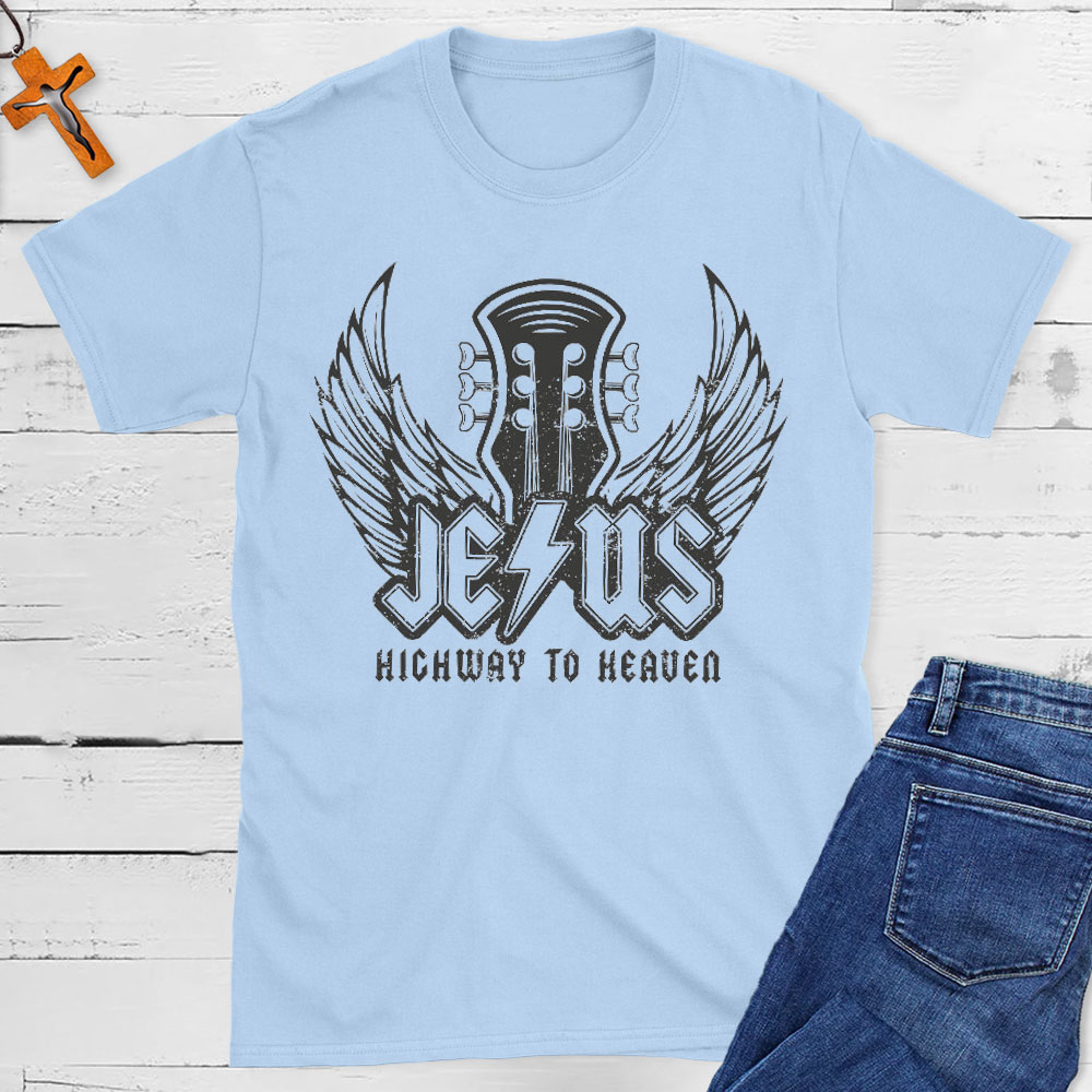 Jesus Highway To Heaven Christian T-Shirt