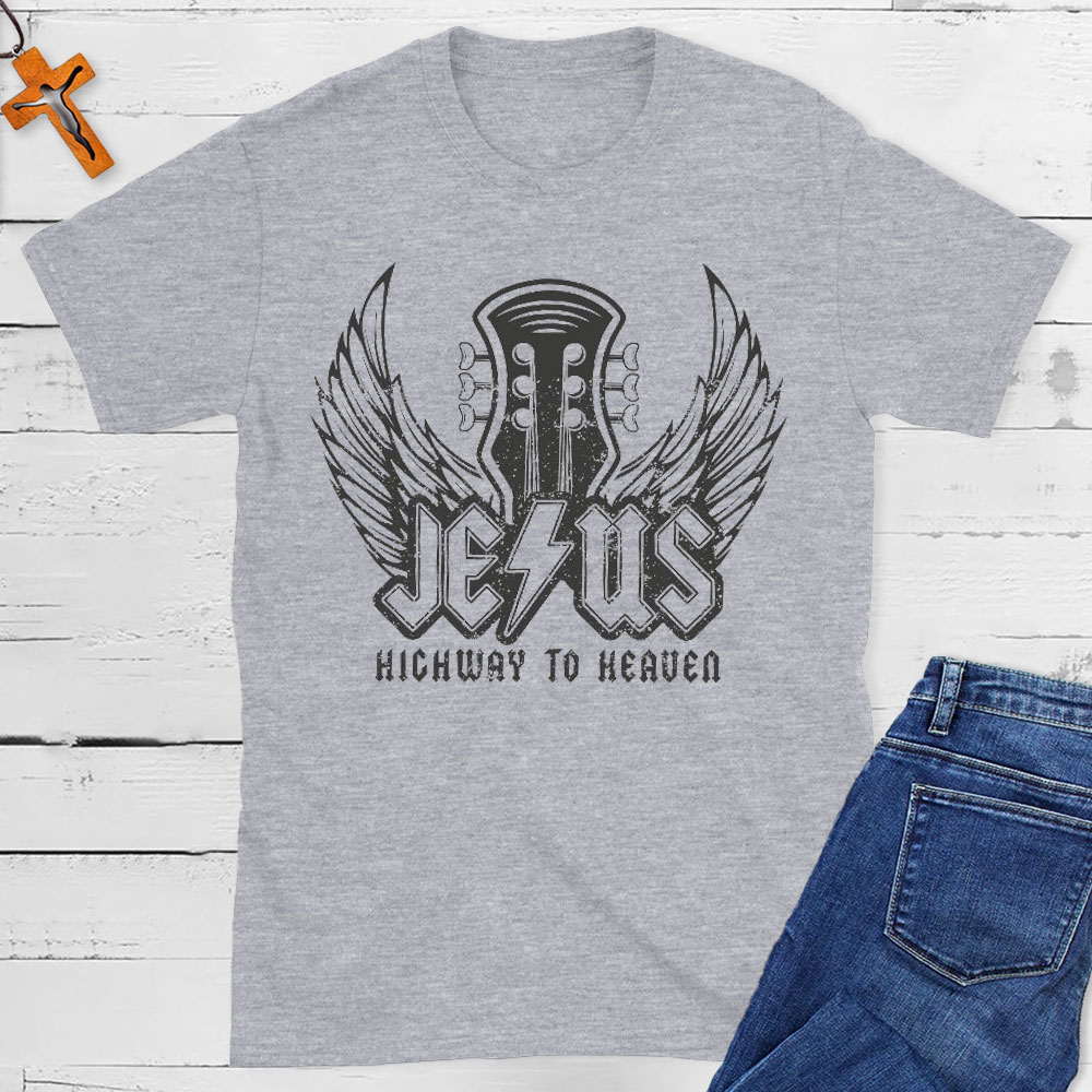 Jesus Highway To Heaven Christian T-Shirt