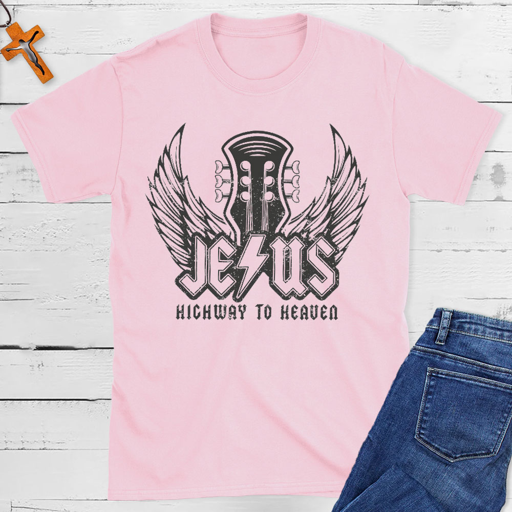 Jesus Highway To Heaven Christian T-Shirt