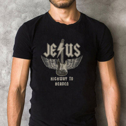 Jesus Highway To Heaven Christian T-Shirt