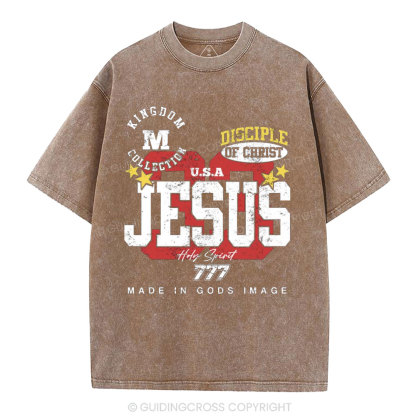 Jesus Holy Spirit  Christian Washed T-Shirt