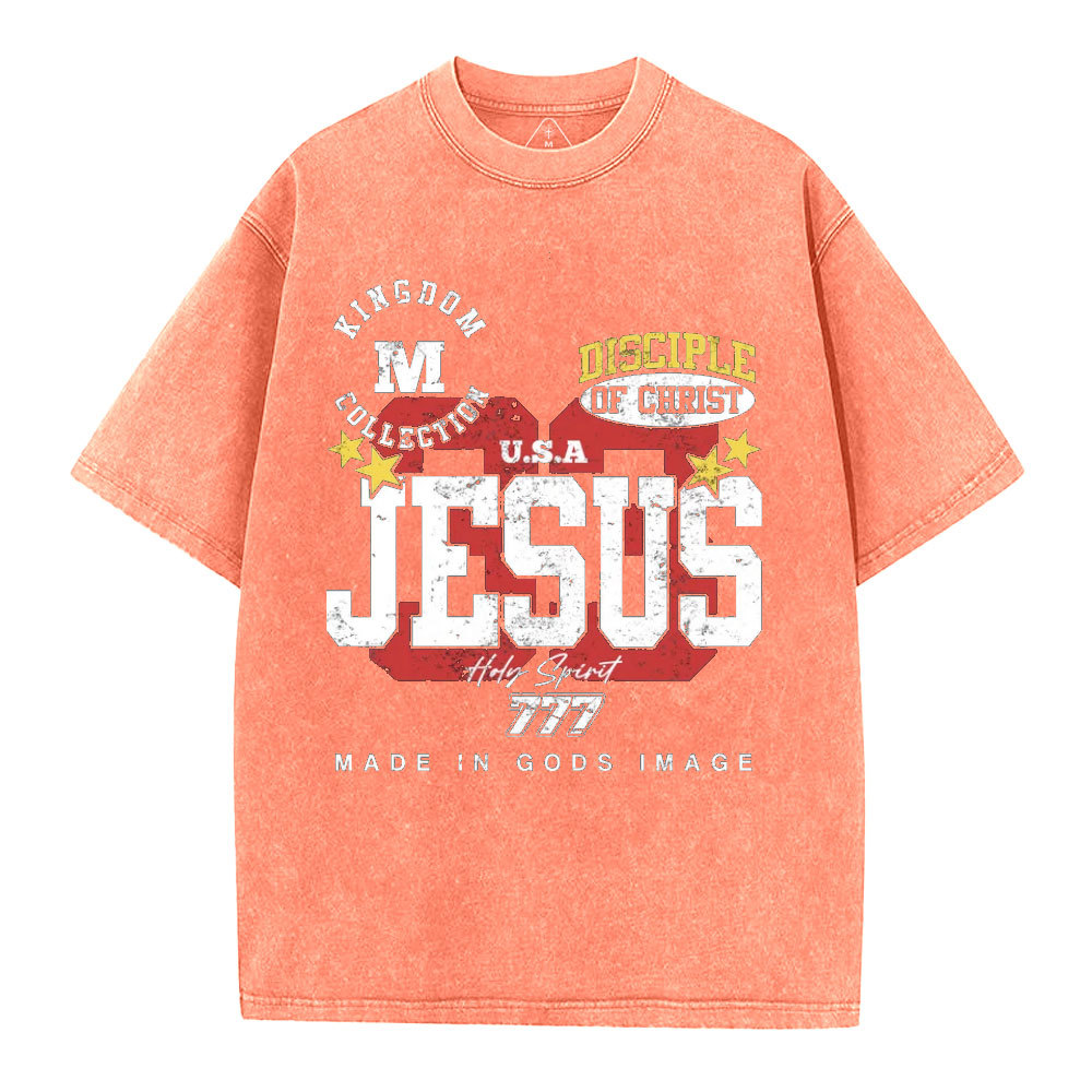 Jesus Holy Spirit  Christian Washed T-Shirt