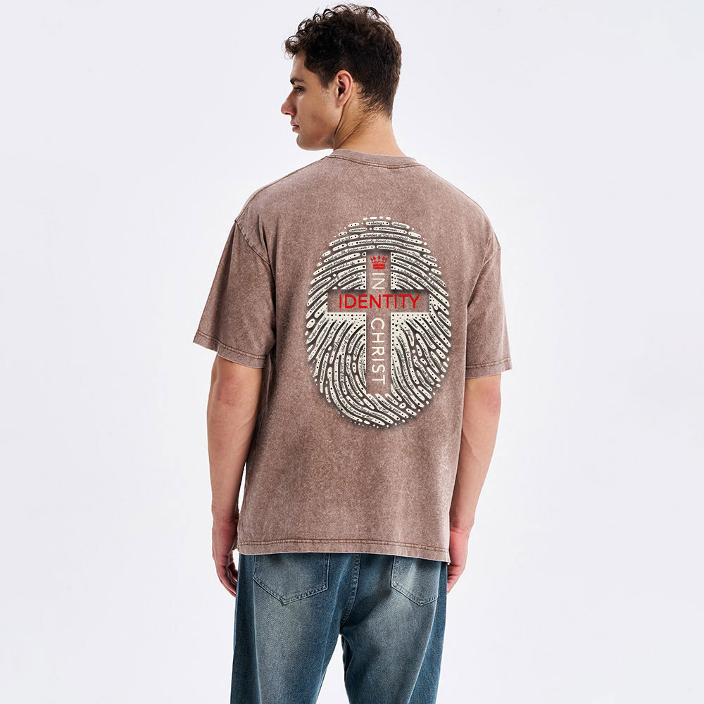 Jesus Identity Christian Washed T-Shirt