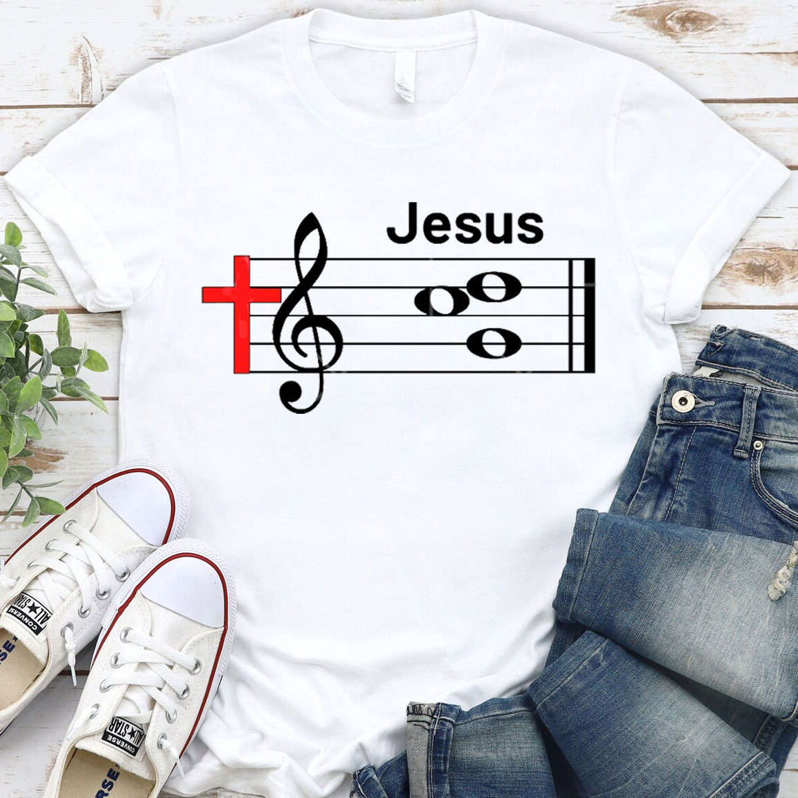Jesus In Music Christian T-Shirt