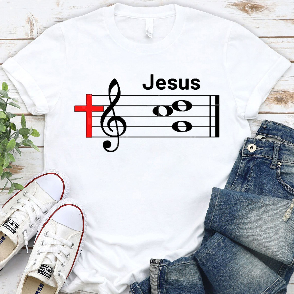 Jesus In Music Christian T-Shirt