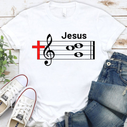 Jesus In Music Christian T-Shirt