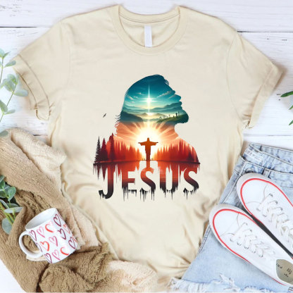 Jesus In The Forest Christian T-Shirt