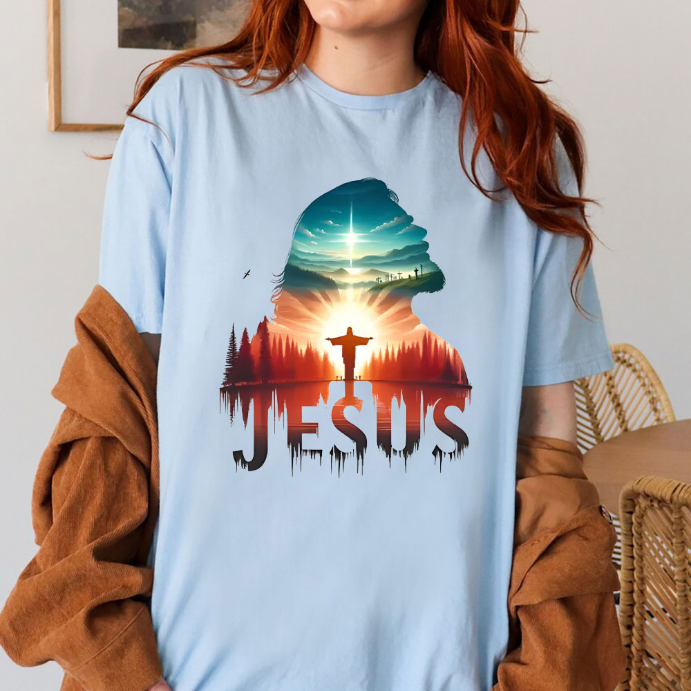 Jesus In The Forest Christian T-Shirt