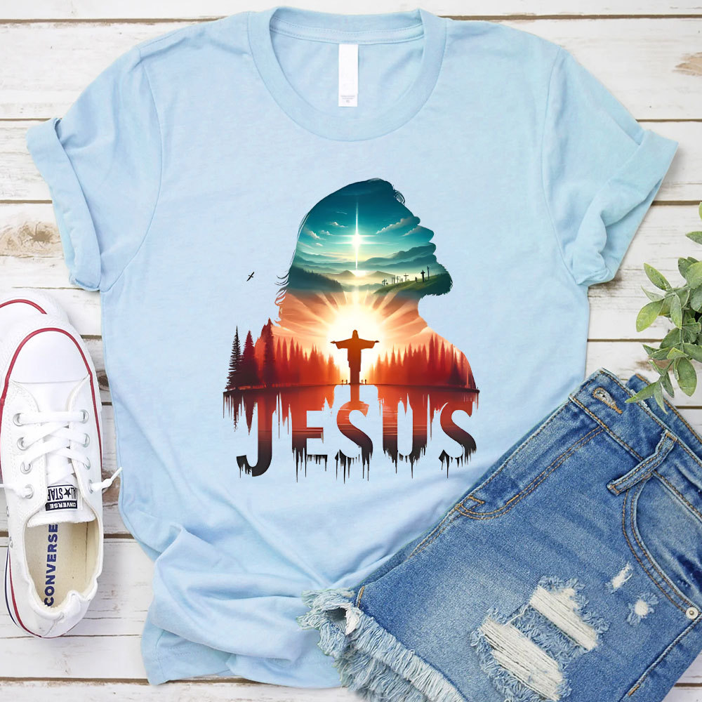 Jesus In The Forest Christian T-Shirt