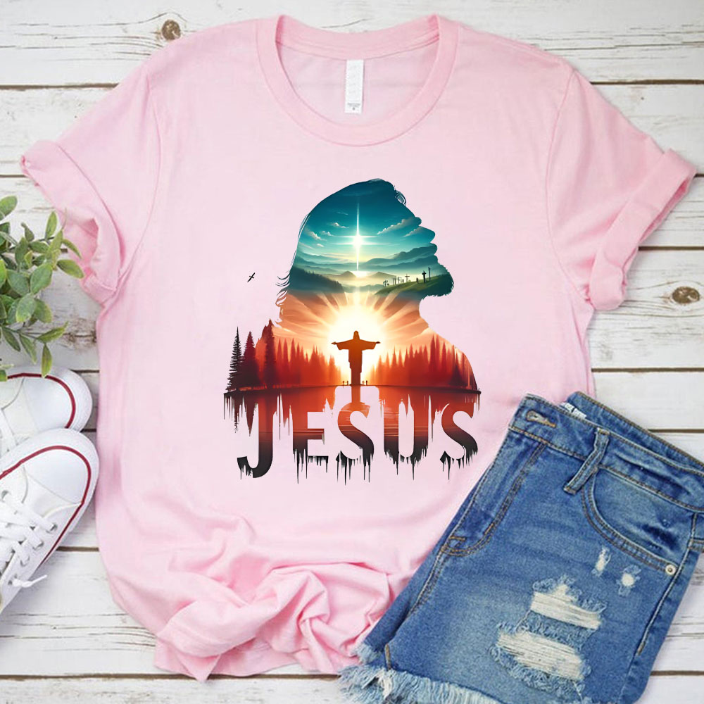 Jesus In The Forest Christian T-Shirt