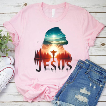 Jesus In The Forest Christian T-Shirt