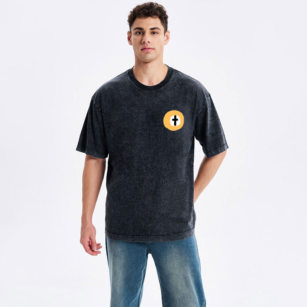 Jesus In Your Heart Christian Washed T-Shirt