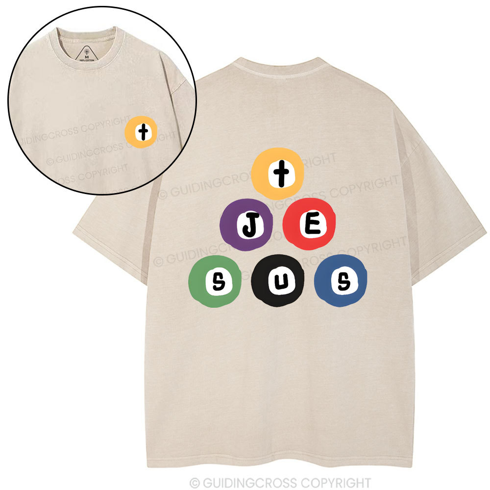 Jesus In Your Heart Christian Washed T-Shirt