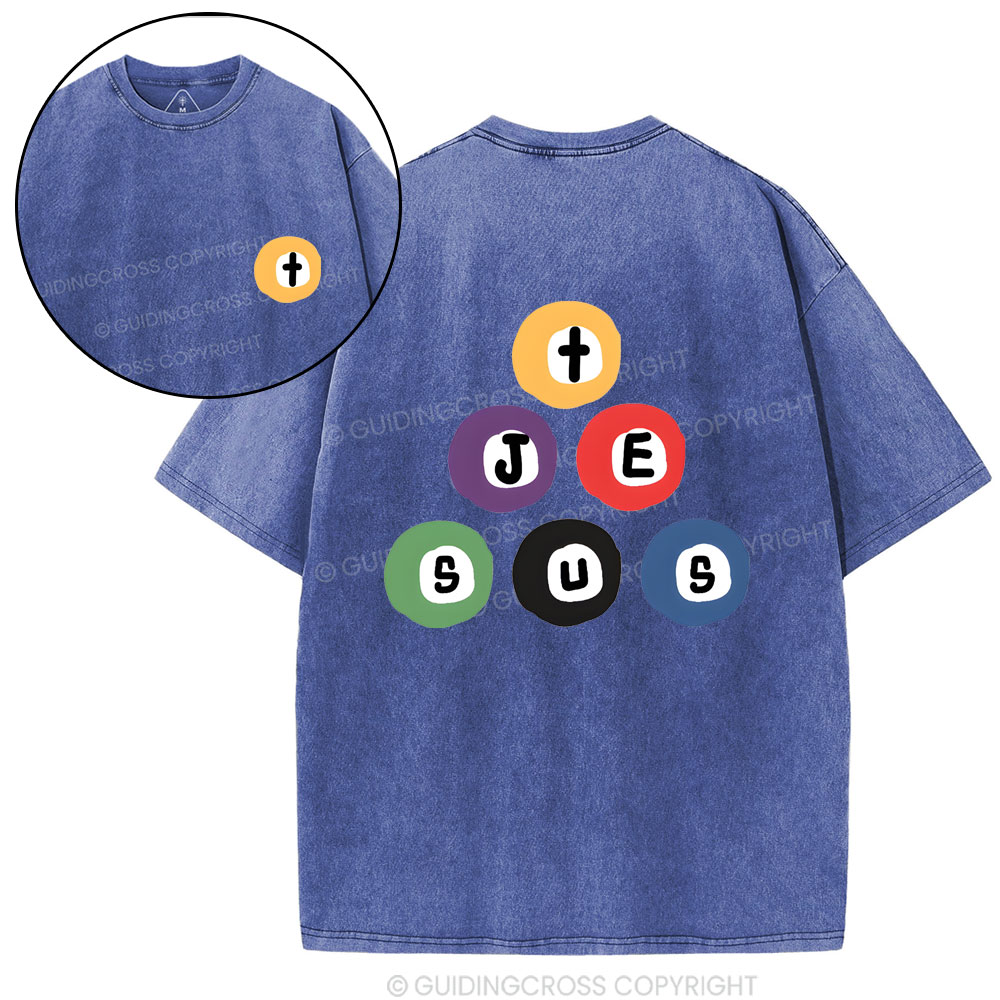 Jesus In Your Heart Christian Washed T-Shirt