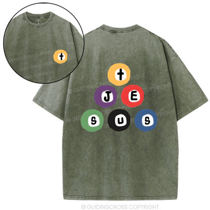 Jesus In Your Heart Christian Washed T-Shirt