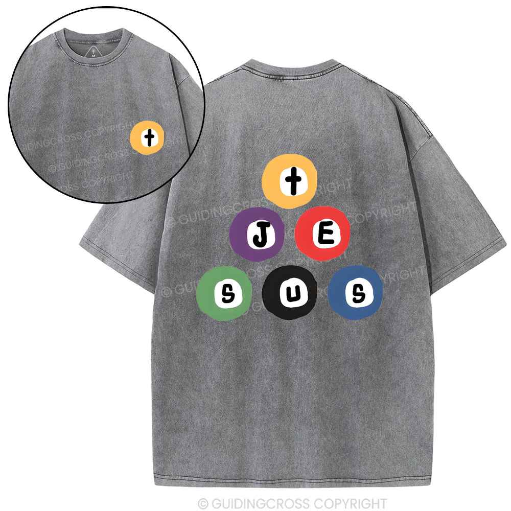 Jesus In Your Heart Christian Washed T-Shirt