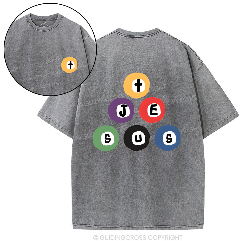 Jesus In Your Heart Christian Washed T-Shirt