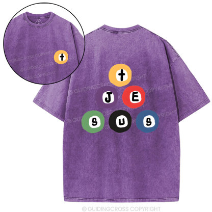 Jesus In Your Heart Christian Washed T-Shirt