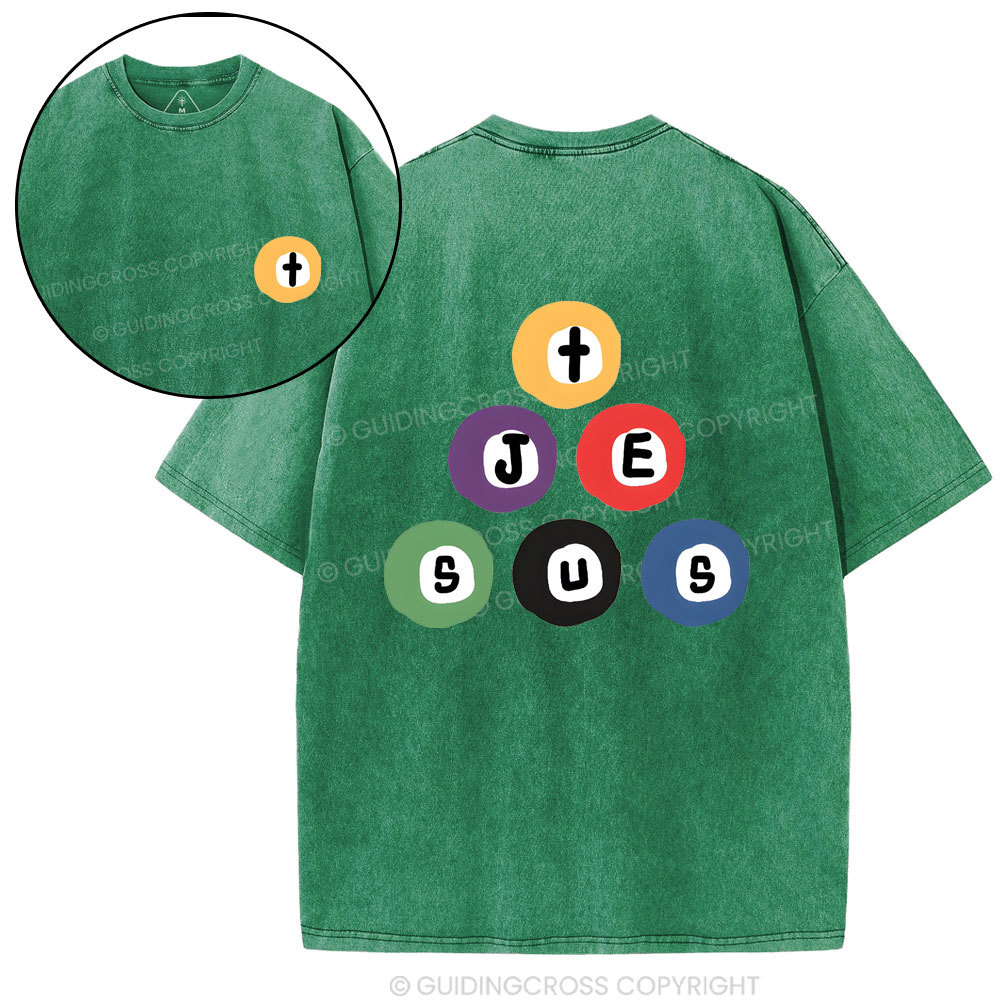 Jesus In Your Heart Christian Washed T-Shirt