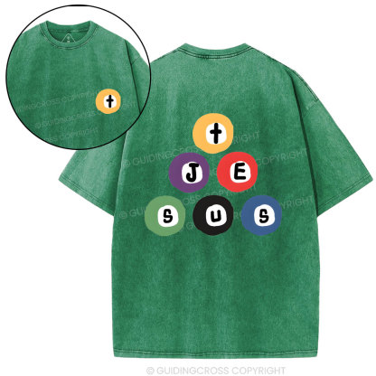 Jesus In Your Heart Christian Washed T-Shirt