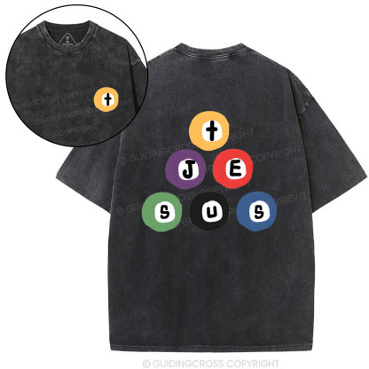 Jesus In Your Heart Christian Washed T-Shirt