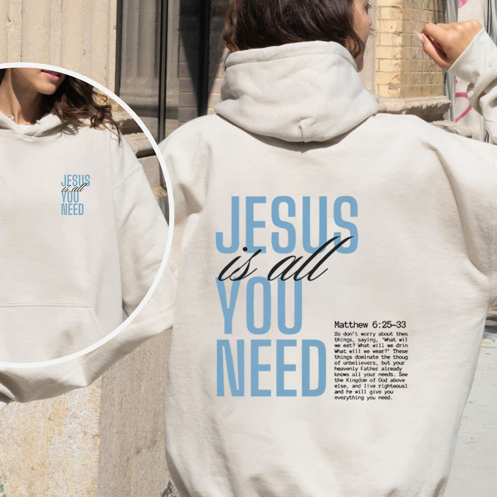 Jesus Is All You Need Christian Premium Fleece Hoodie Set