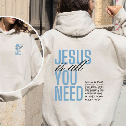 Jesus Is All You Need Christian Premium Fleece Hoodie Set