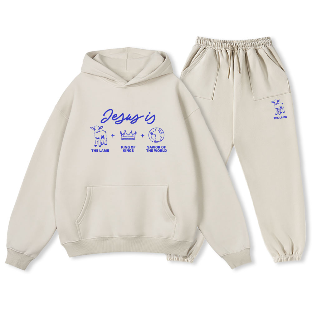 Jesus Is Christian Fleece Hoodie Set