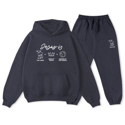 Jesus Is Christian Fleece Hoodie Set