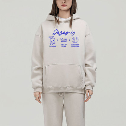 Jesus Is Christian Fleece Hoodie Set