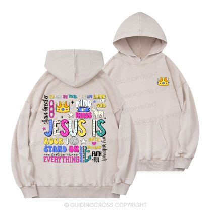 Jesus Is Christian Washed Hoodie