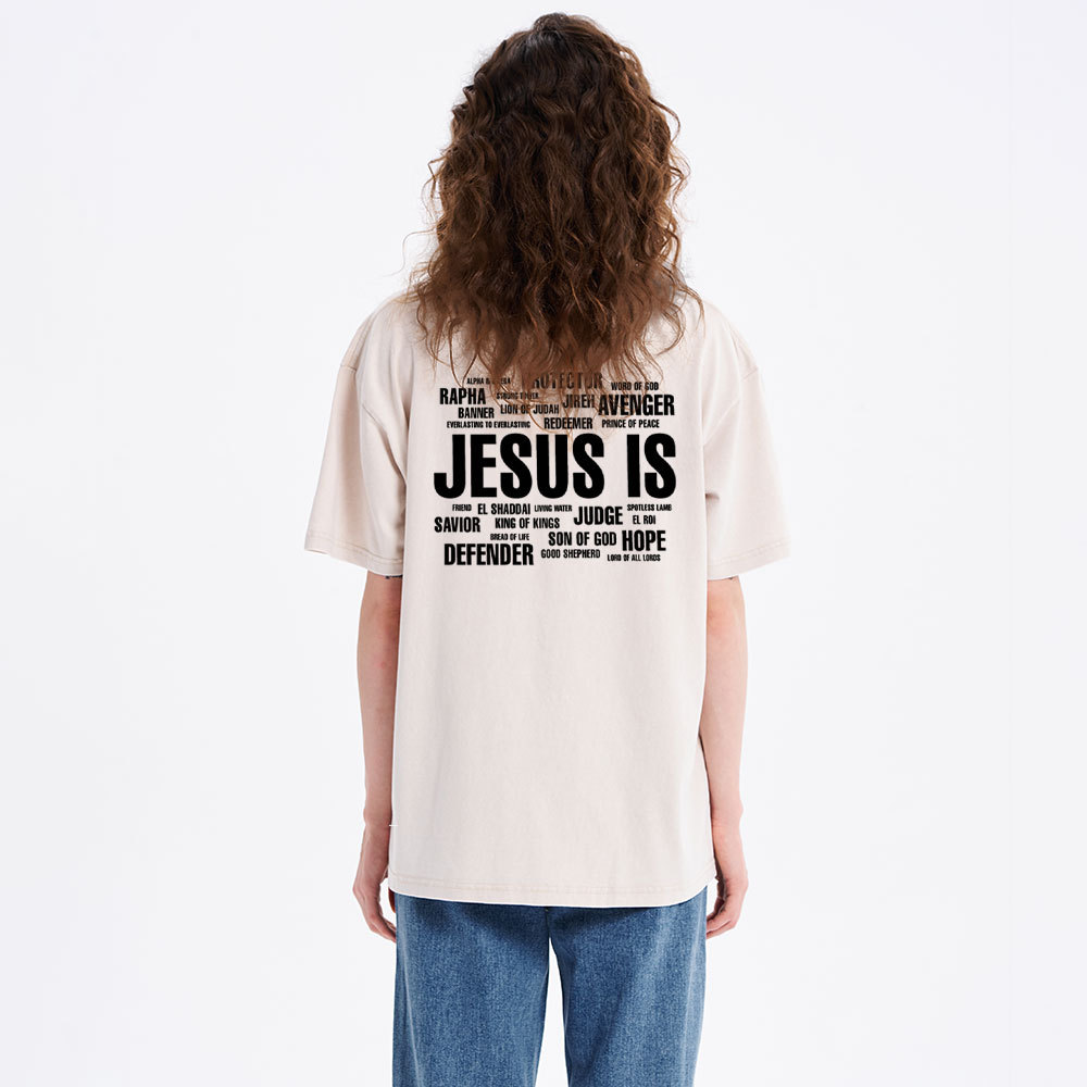 Jesus Is Christian Washed T-Shirt
