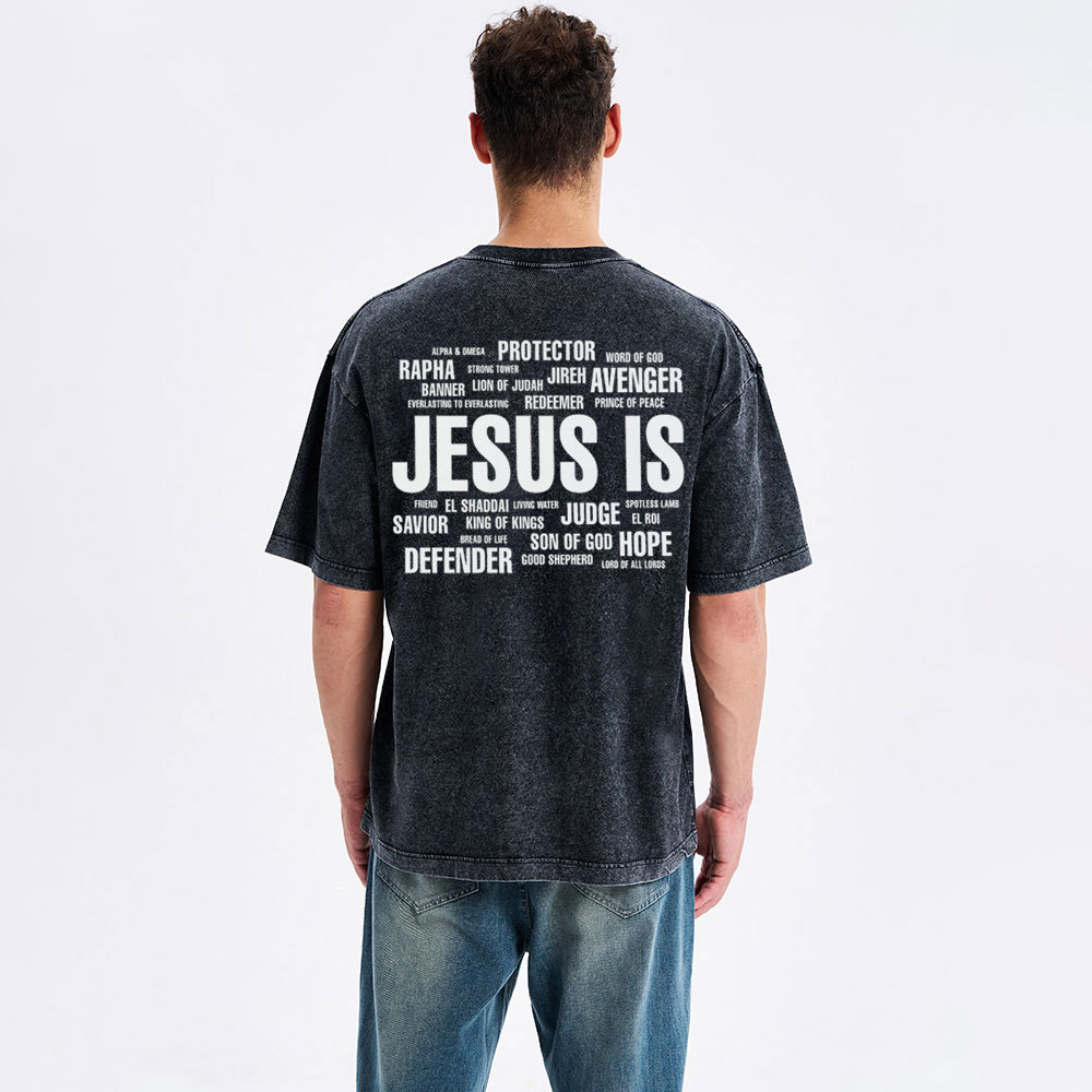 Jesus Is Christian Washed T-Shirt