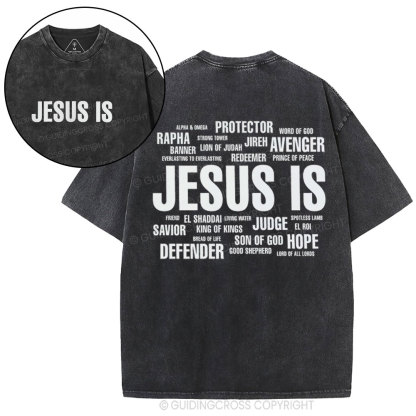 Jesus Is Christian Washed T-Shirt