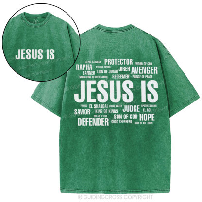 Jesus Is Christian Washed T-Shirt