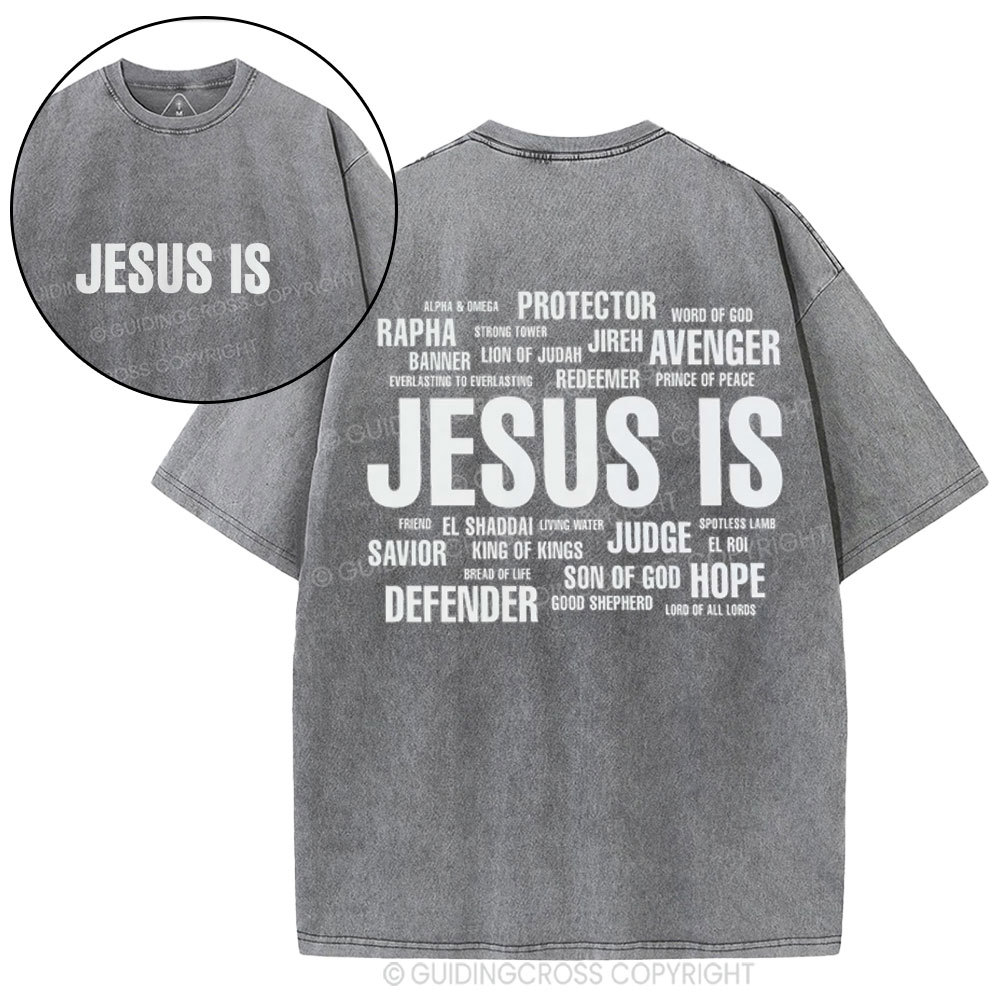 Jesus Is Christian Washed T-Shirt