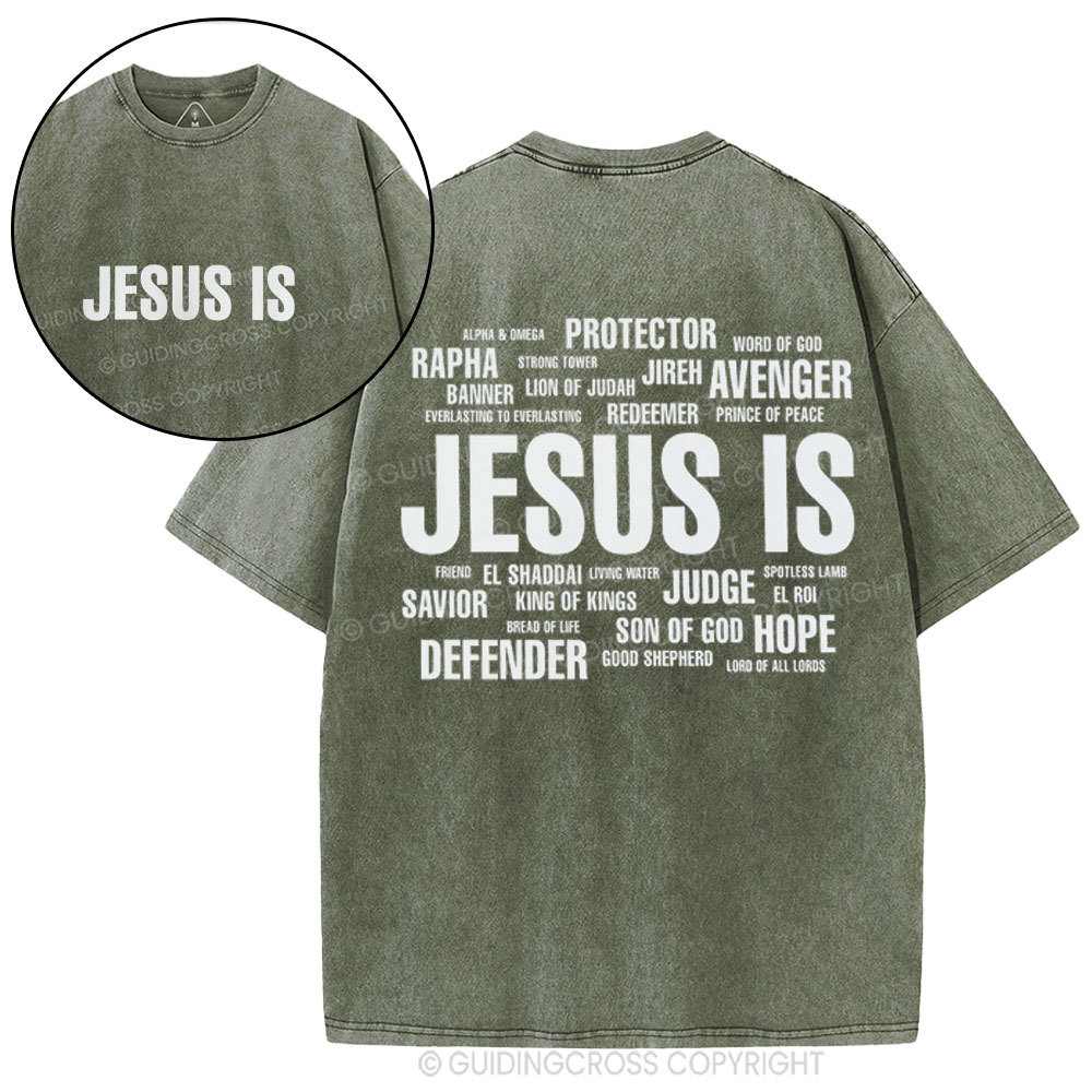 Jesus Is Christian Washed T-Shirt