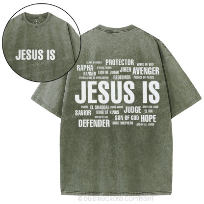 Jesus Is Christian Washed T-Shirt