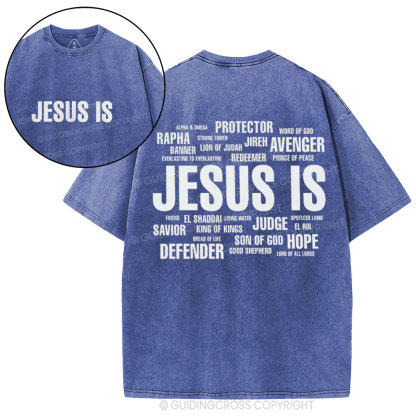 Jesus Is Christian Washed T-Shirt