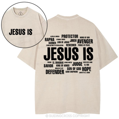 Jesus Is Christian Washed T-Shirt