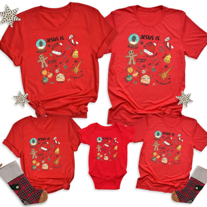 Jesus Is Christmas Family Matching Shirts