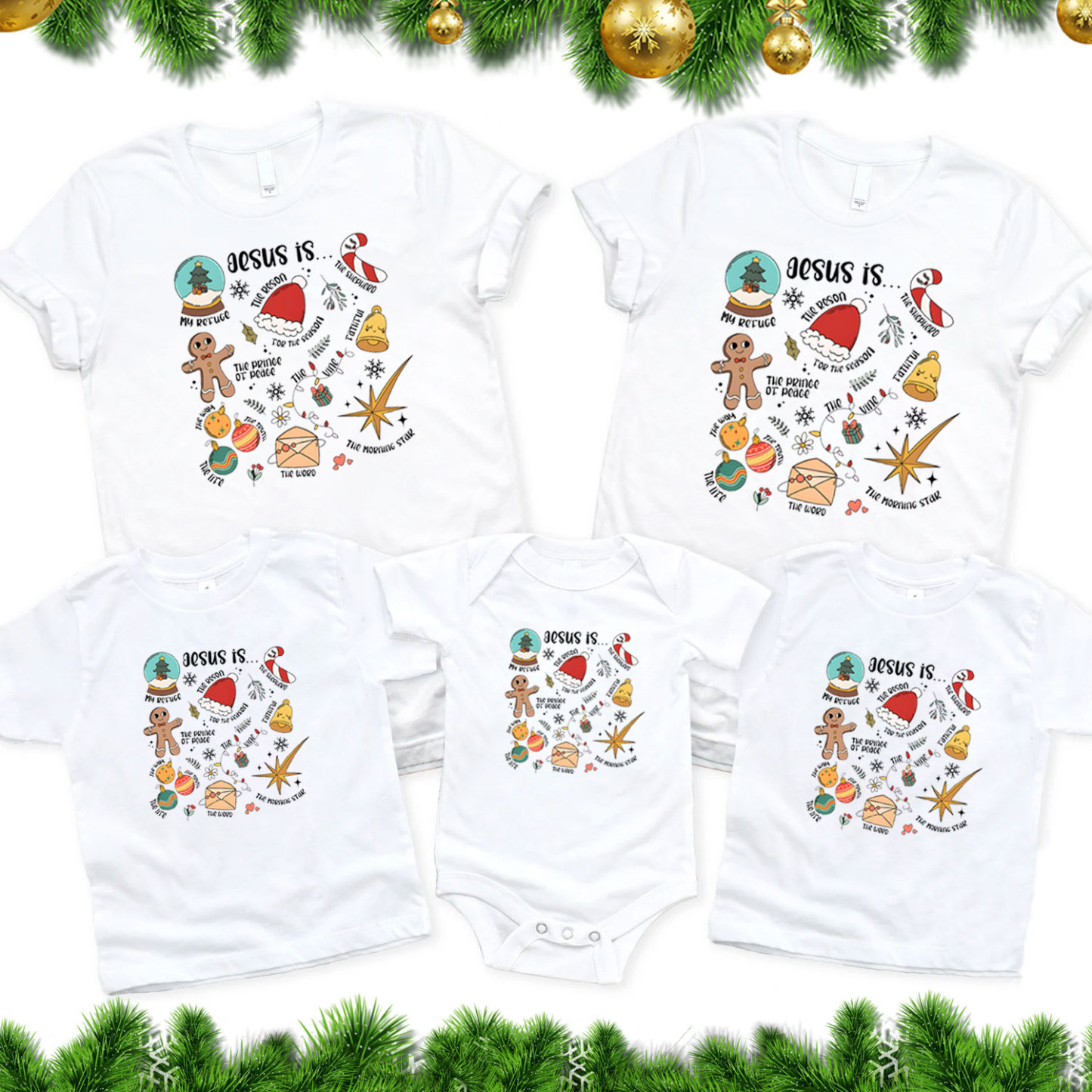 Jesus Is Christmas Family Matching Shirts