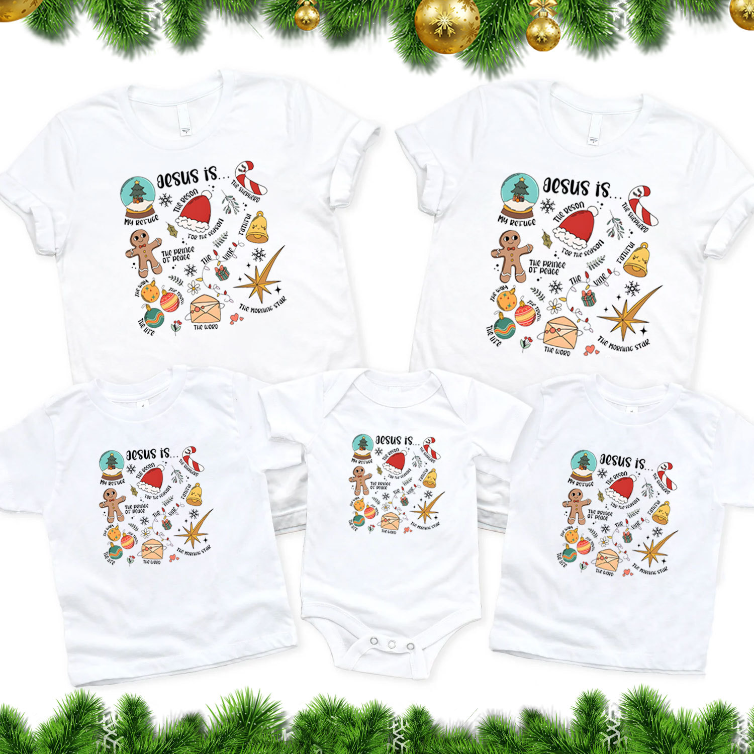 Jesus Is Christmas Family Matching Shirts