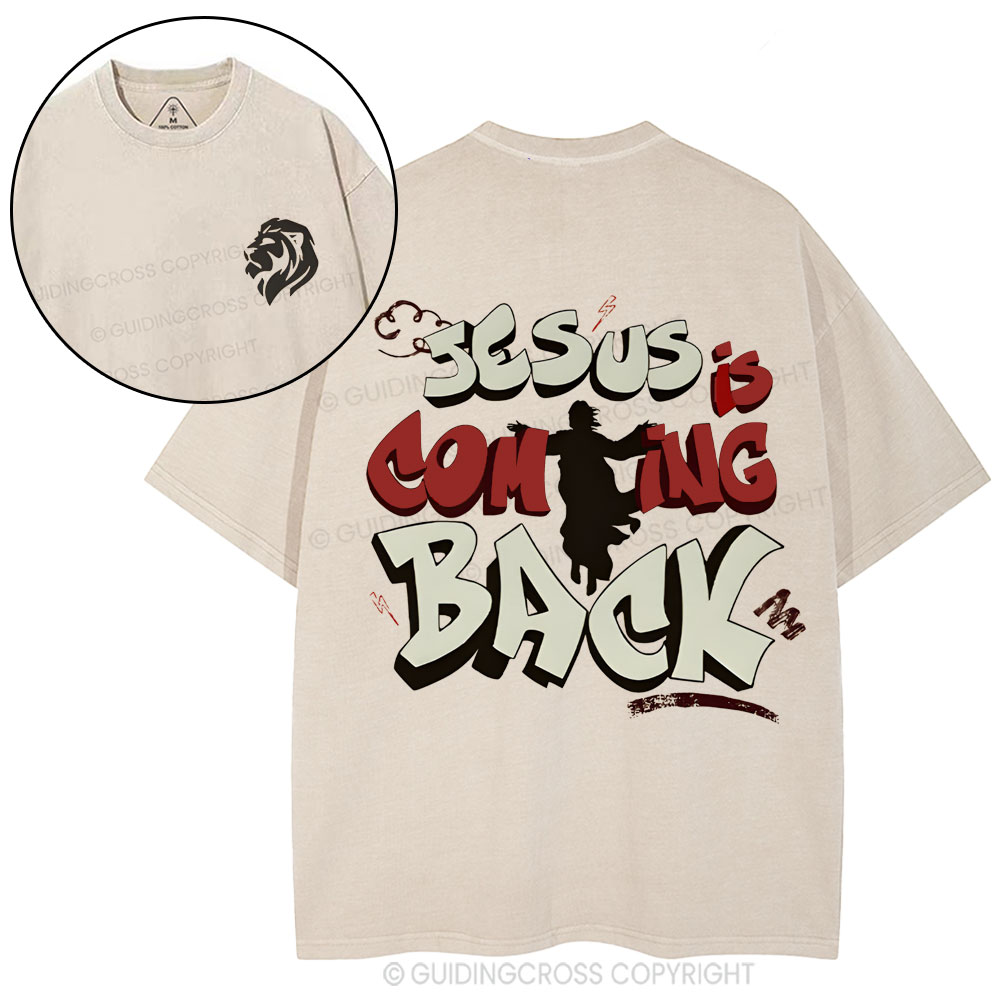 Jesus Is Coming Back Christian Washed T-Shirt
