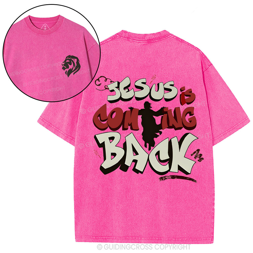 Jesus Is Coming Back Christian Washed T-Shirt