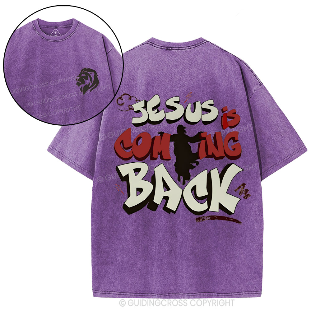 Jesus Is Coming Back Christian Washed T-Shirt