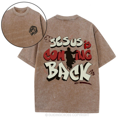 Jesus Is Coming Back Christian Washed T-Shirt