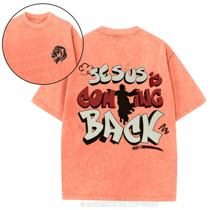 Jesus Is Coming Back Christian Washed T-Shirt