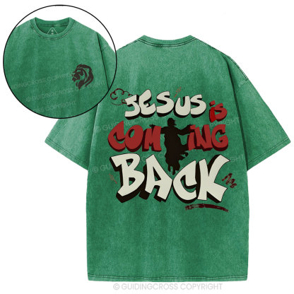 Jesus Is Coming Back Christian Washed T-Shirt